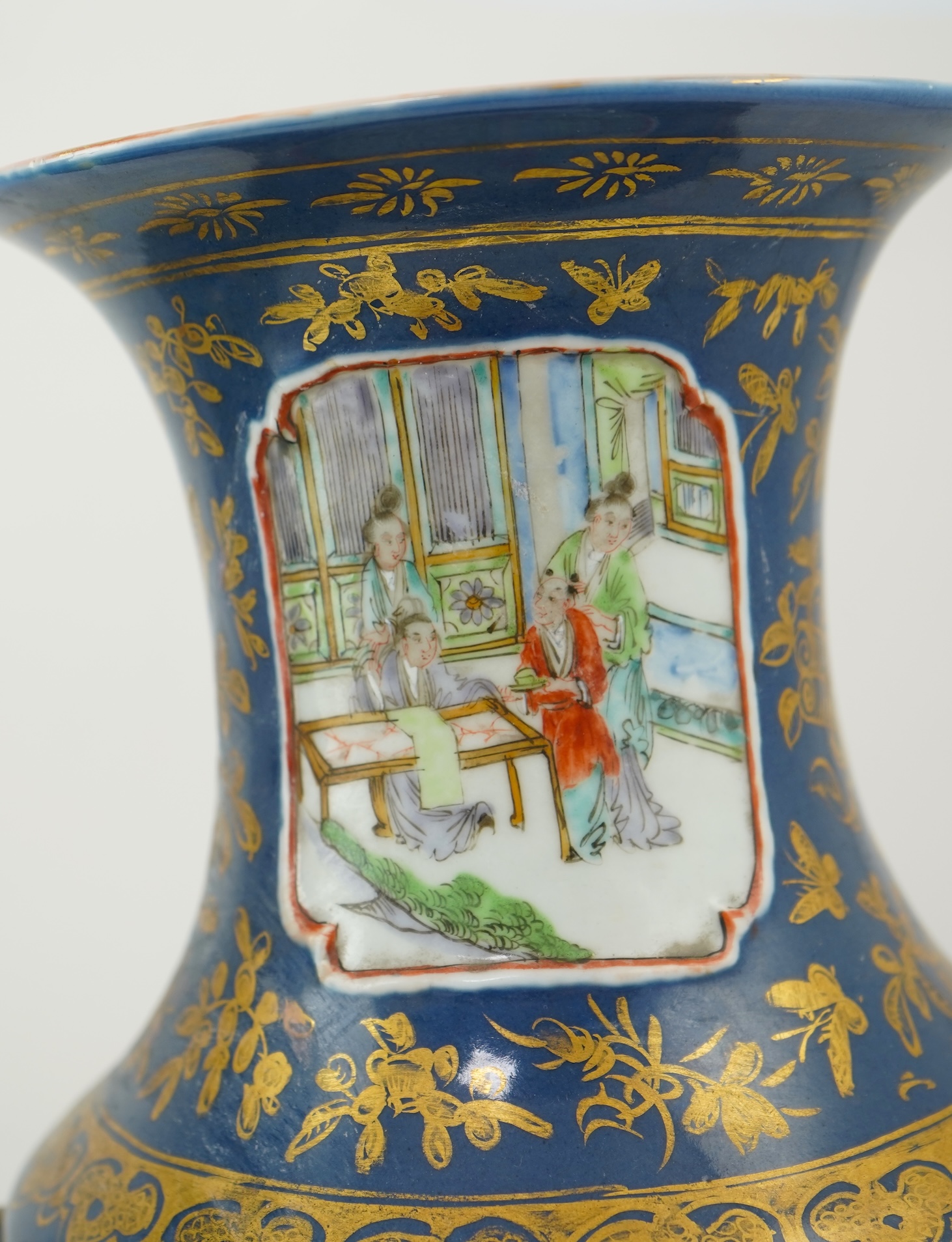 A pair of Chinese ‘warriors’ vases, early 20th century